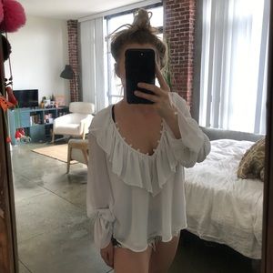 Show Me Your Mumu white blouse